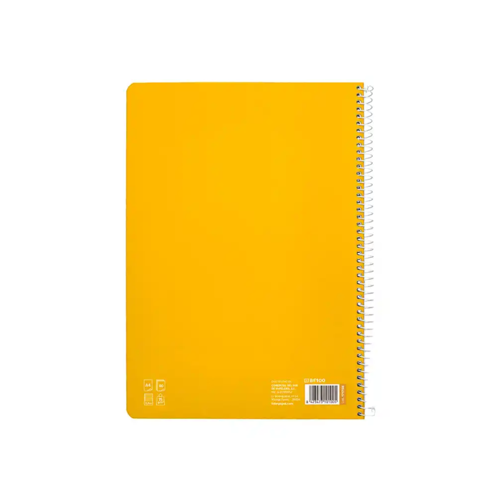 Liderpapel Cuaderno espiral A4 Pautaguía tapa blanda 80 hojas 75gr cuadro pautado 2,5mm color amarillo 2 Liderpapel Cuaderno espiral A4 Pautaguía tapa blanda 80 hojas 75gr cuadro pautado 2,5mm color amarillo 2