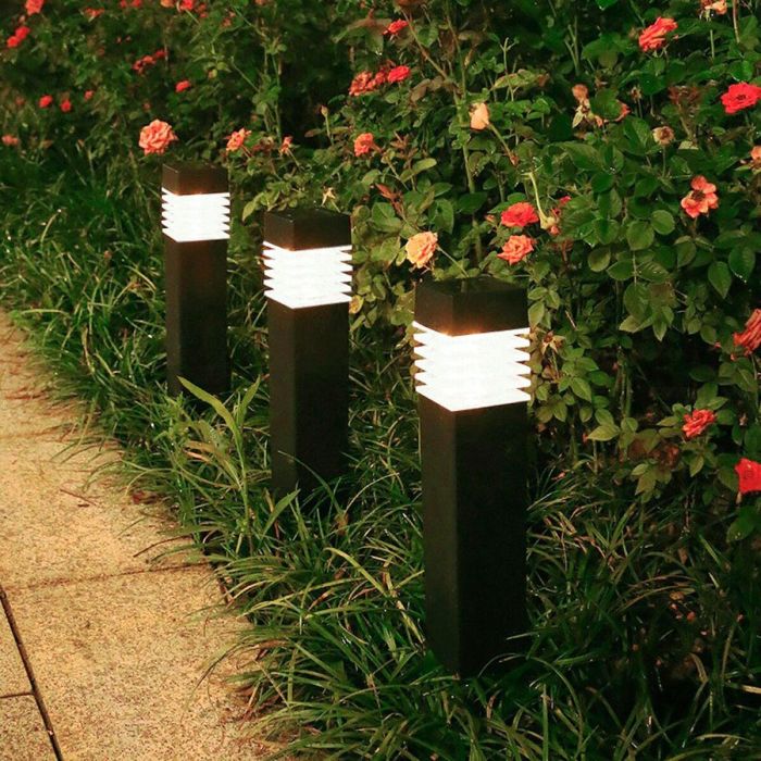 Set de estacas solares de jardín Aktive 4 Piezas Plástico 6 x 39,5 x 6 cm (4 Unidades) 5 Set de estacas solares de jardín Aktive 4 Piezas Plástico 6 x 39,5 x 6 cm (4 Unidades) 5