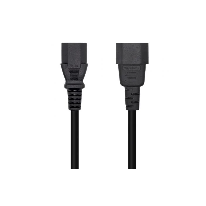 AISENS - CABLE ALIMENTACIoN CPU, C13/H-C14/M, NEGRO, 1.5M 2