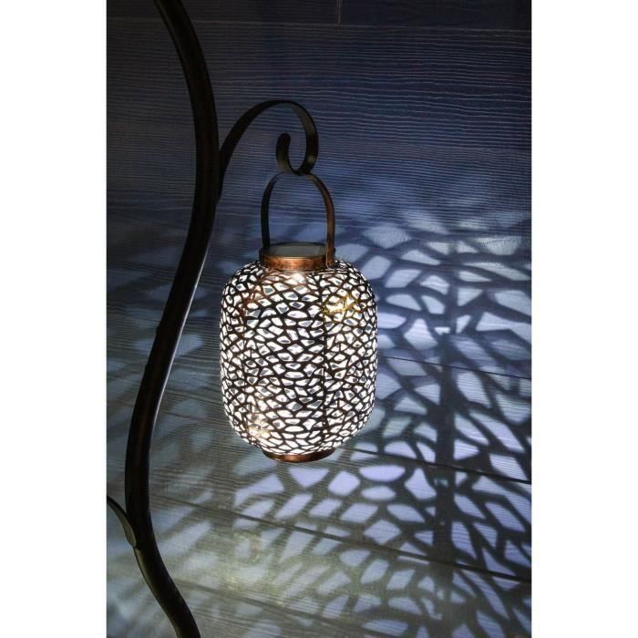 Farol solar - GALIX - G2002 - Metal cobre - LED blanco 10 lúmenes - H35 cm 1 Farol solar - GALIX - G2002 - Metal cobre - LED blanco 10 lúmenes - H35 cm 1