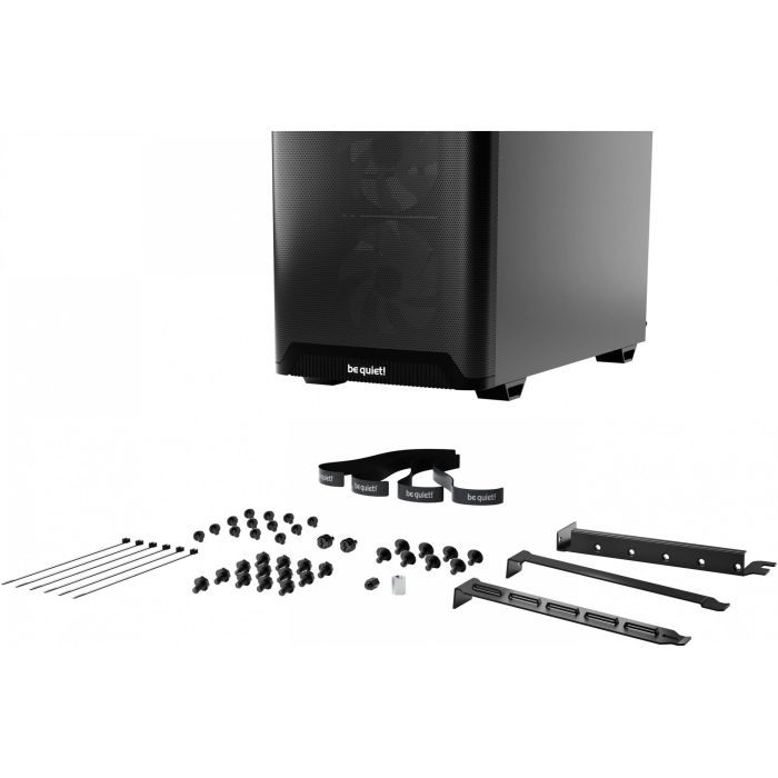 be quiet! Pure Base 501 LX Negra Torre PC Midi con Ventana Lateral, Iluminación RGB y 3x120mm Fans. Soporte ATX y USB-C. 6