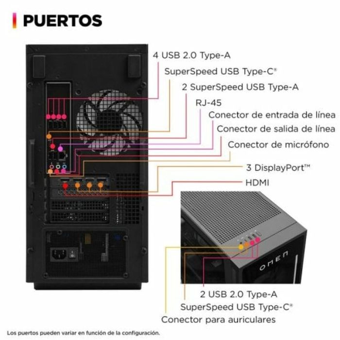 PC de Sobremesa HP OMEN 35L GT16-0000ns 32 GB RAM 1 TB SSD Nvidia Geforce RTX 4060 5