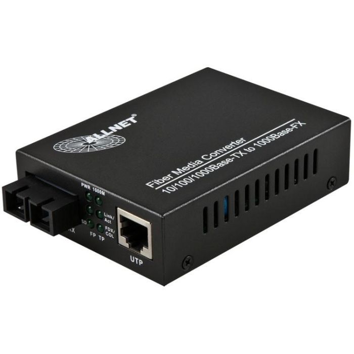ALLNET Media Converter ALL-MC103G-SC-MM Gigabit 10/100/1000BASE-T a 1000BASE-SX Multimodo SC, 550m