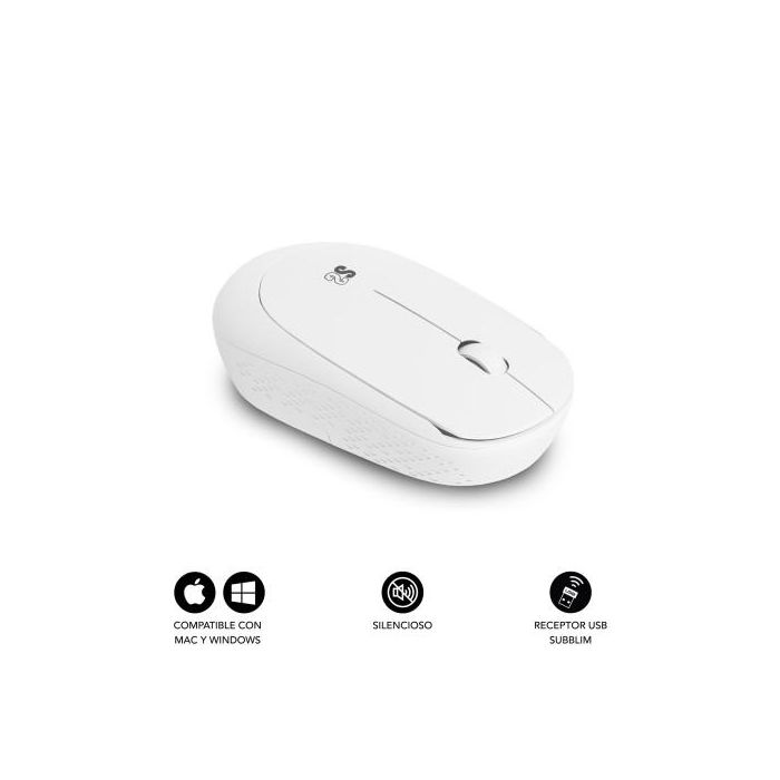SUBBLIM Raton Business Plus Silencioso inalambrico 2.4G Blanco 1 SUBBLIM Raton Business Plus Silencioso inalambrico 2.4G Blanco 1