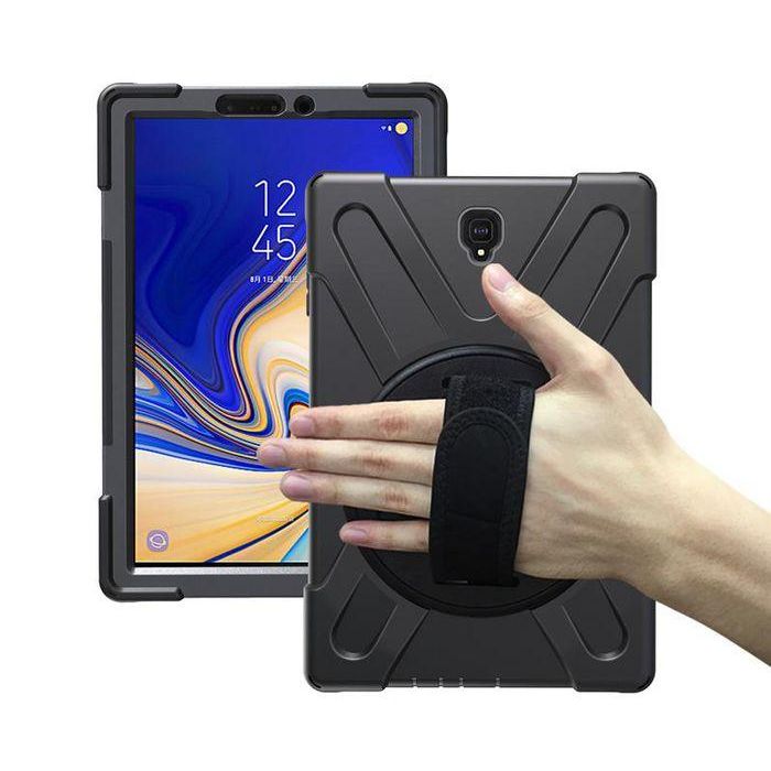 eSTUFF Funda Defender para Galaxy Tab A 10.5 AUSTIN Negra a prueba de golpes, diseño de tres capas, con correa de mano y hombro eSTUFF Funda Defender para Galaxy Tab A 10.5 AUSTIN Negra a prueba de golpes, diseño de tres capas, con correa de mano y hombro