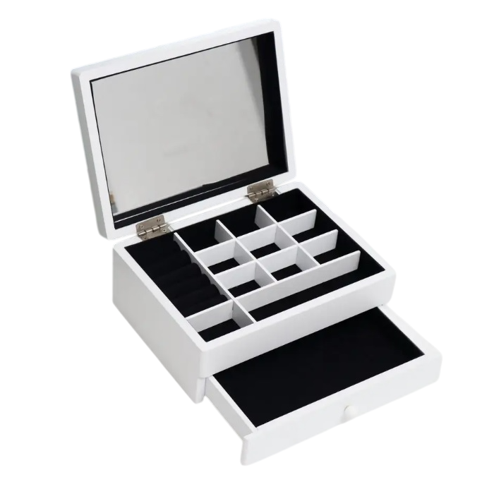 Joyero Tradicional DKD Home Decor Blanco 17 x 9 x 21 cm 0 Joyero Tradicional DKD Home Decor Blanco 17 x 9 x 21 cm 0
