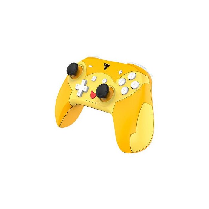 DragonShock PopTop Compact Mando Inalámbrico Gamepad para Nintendo Switch, Bluetooth, USB-C, 19 Botones, Giroscopio - Naranja/Rojo/Amarillo 1