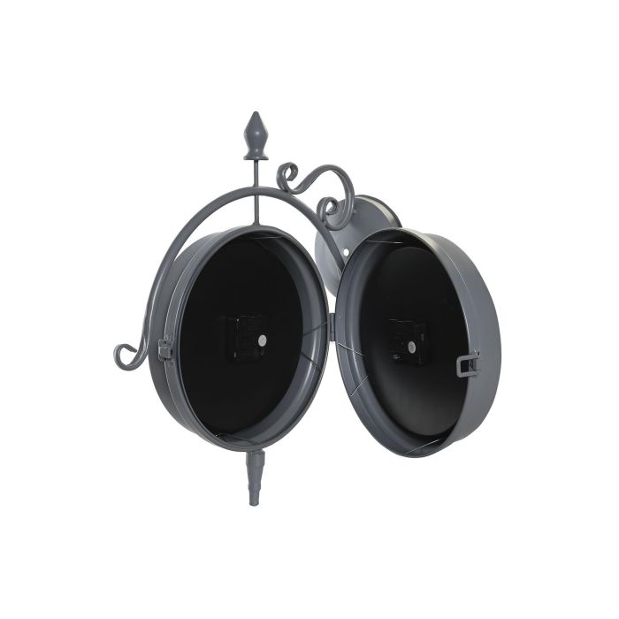 DKD Home Decor Reloj de Pared Tradicional de Hierro y Cristal para Decoración del Hogar Gris Dorado. Funciona con 1 pila AA. Medidas 43x47x14.5 cm 1 DKD Home Decor Reloj de Pared Tradicional de Hierro y Cristal para Decoración del Hogar Gris Dorado. Funciona con 1 pila AA. Medidas 43x47x14.5 cm 1