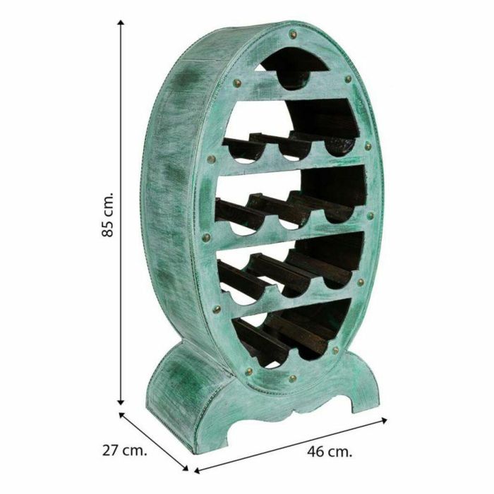 Botellero Alexandra House Living Verde Madera 27 x 85 x 46 cm 12 botellas 1