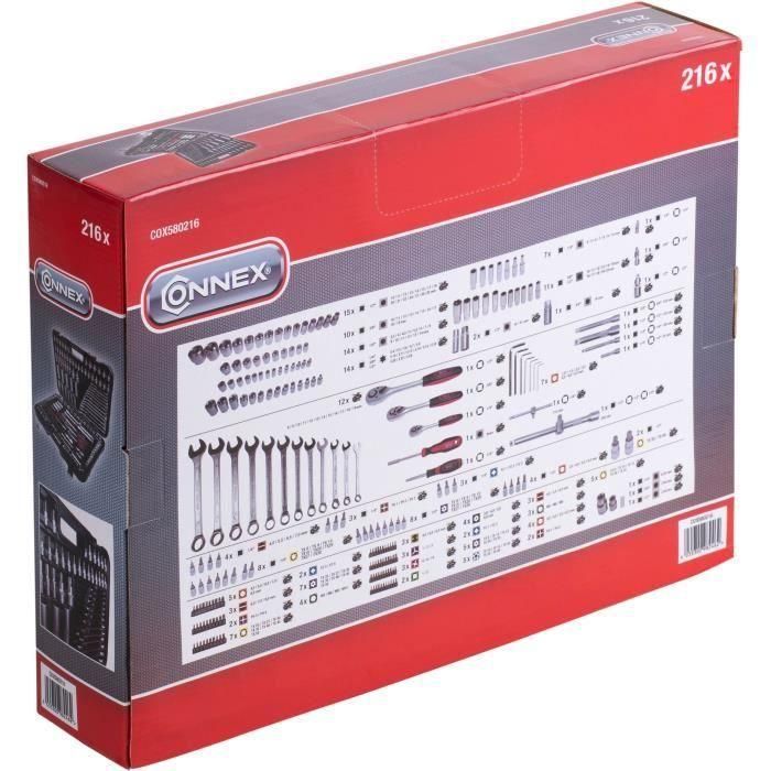 Caja de enchufes CONNEX - 216 piezas - 2 años de garantía 1 Caja de enchufes CONNEX - 216 piezas - 2 años de garantía 1