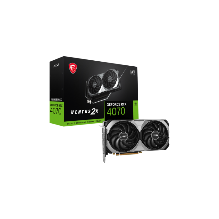 MSI GeForce RTX 4070 VENTUS 2X E 12G OC NVIDIA 12 GB GDDR6X MSI GeForce RTX 4070 VENTUS 2X E 12G OC NVIDIA 12 GB GDDR6X