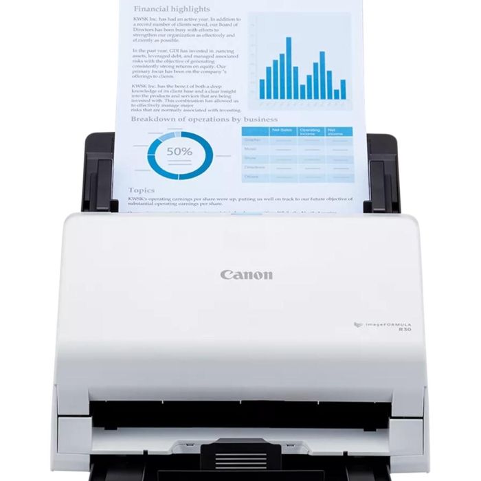 Canon Imageformula R30 Escáner de Sobremesa Dúplex, 25 ppm / 50 ipm, ADF 60 Hojas, 600 ppp, USB 2.0 Alta Velocidad, PC/Mac 0 Canon Imageformula R30 Escáner de Sobremesa Dúplex, 25 ppm / 50 ipm, ADF 60 Hojas, 600 ppp, USB 2.0 Alta Velocidad, PC/Mac 0