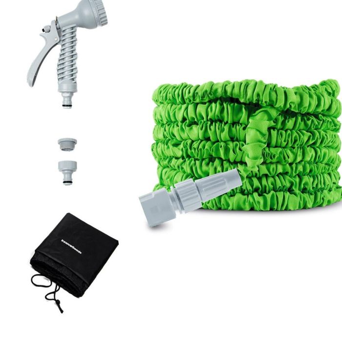 Pack Pistola de Agua a Presión con Depósito 8 en 1 y Manguera de Jardín Extensible InnovaGoods 11