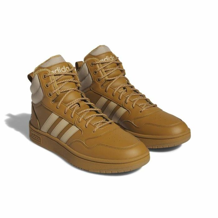 Zapatillas Casual Hombre Adidas Hoops 3.0 Mid Wtr Dorado 3