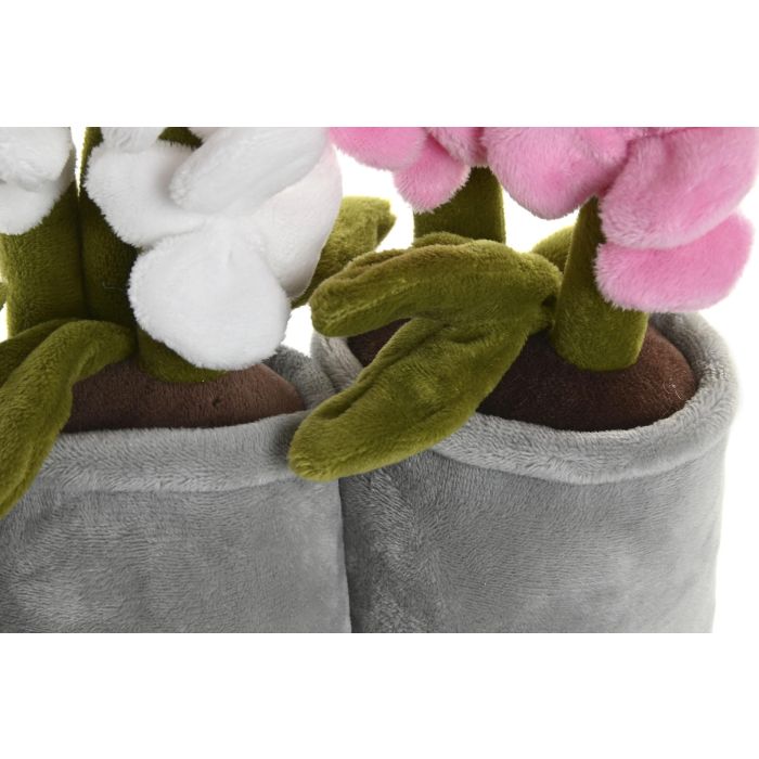 Peluche Kids DKD Home Decor Blanco Fucsia 10 x 24 x 15 cm (6 Unidades) 2 Peluche Kids DKD Home Decor Blanco Fucsia 10 x 24 x 15 cm (6 Unidades) 2