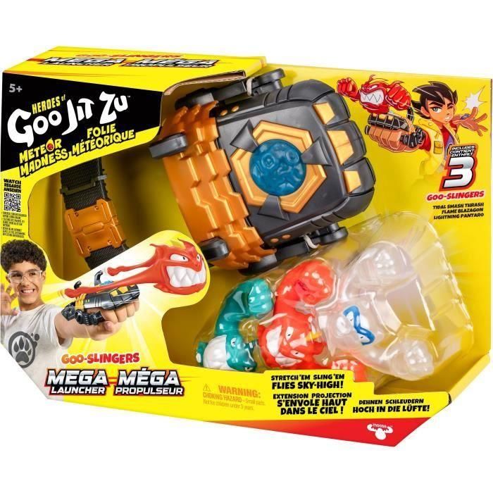 Heroes Of Goo Jit Zu HER0630996429891 Mega Launcher - Juego de Disparos con 3 Goo Slingers 3