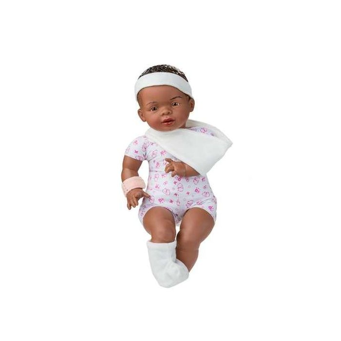 Muñeca newborn 45cm niña hospital africana ref: 18077-18 45 2