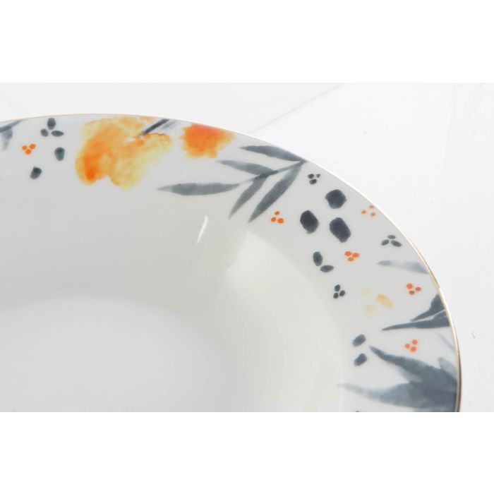 DKD Home Decor Plato Shabby de Porcelana con Flores, Multicolor Azul, 21.5 cm, Set 12 Unidades, Apto Microondas y Lavavajillas 2 DKD Home Decor Plato Shabby de Porcelana con Flores, Multicolor Azul, 21.5 cm, Set 12 Unidades, Apto Microondas y Lavavajillas 2