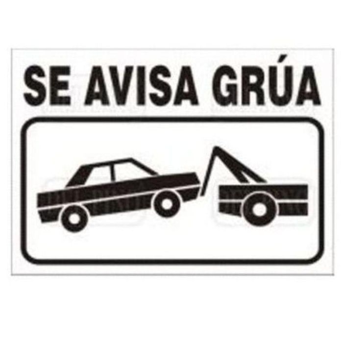 DUVER 841 Señal de Aluminio 297x210mm 'Se Avisa Grúa'