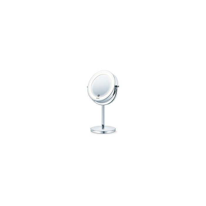 Beurer BS-55 Espejo Cosmético con Luz LED, 7 Aumentos, Cromado - Ideal para Maquillaje Beurer BS-55 Espejo Cosmético con Luz LED, 7 Aumentos, Cromado - Ideal para Maquillaje