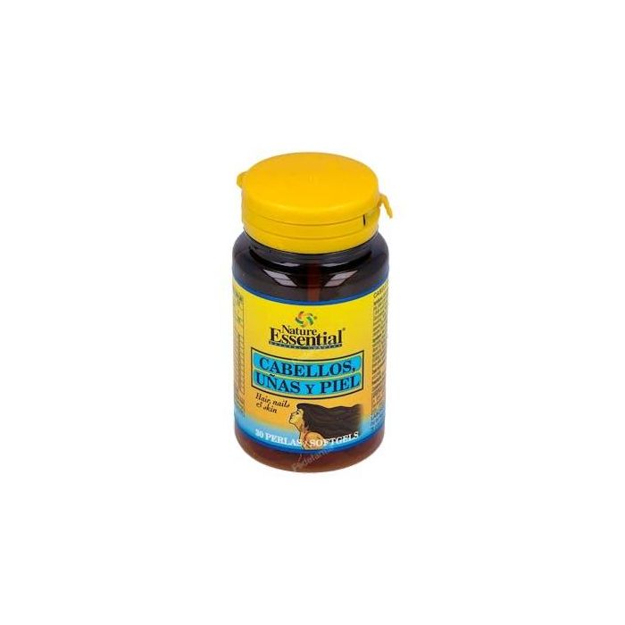 NATURE ESSENTIAL Cabello, Uñas y Piel con DHA, Aceite Borraja y Vitaminas, 540mg. 30 Perlas