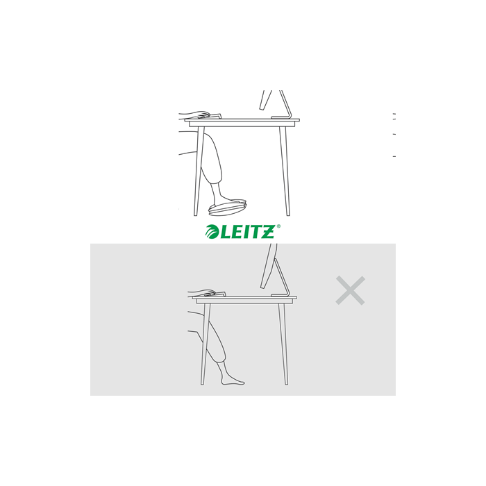 Reposapiés Leitz Ergo Gris 2