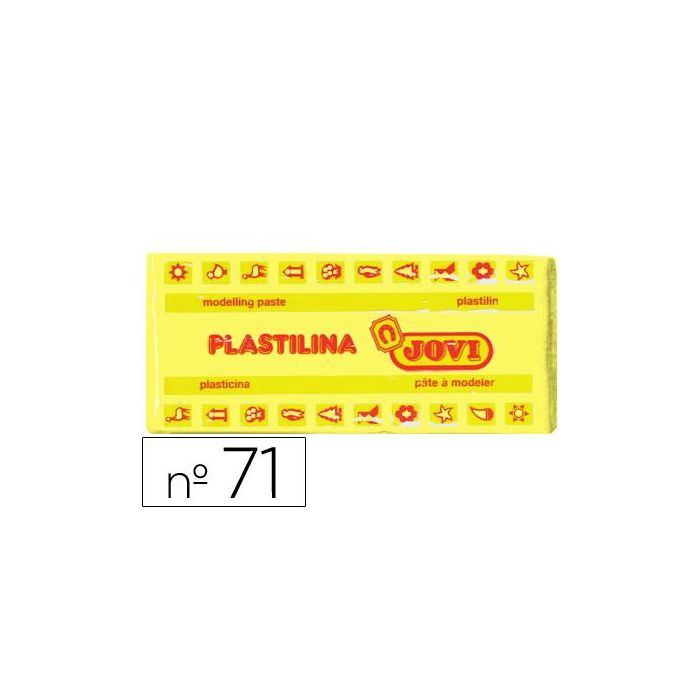 Plastilina Jovi 71 Amarillo Claro Unidad Tamaño Mediano