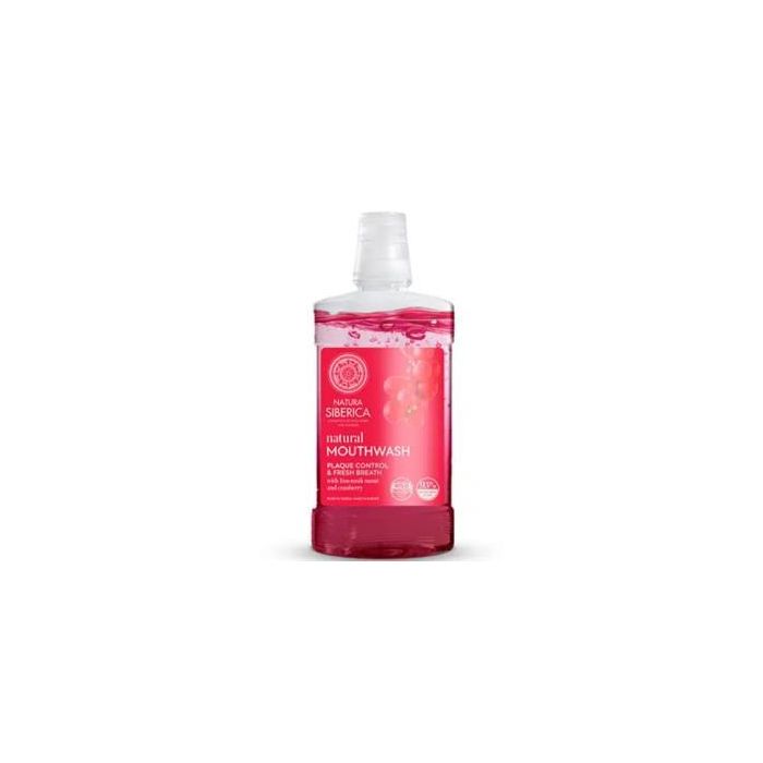 NATURA SIBERICA Enjuague Bucal Natural Schizandra y Arándano 520ml. Limpieza profunda, encías fuertes y esmalte protegido.