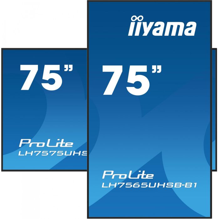iiyama LH7565UHSB-B1 Pantalla Señalización 75" 4K Ultra HD LED 800 cd/m² Android 11 Wi-Fi Negro 24/7 11 iiyama LH7565UHSB-B1 Pantalla Señalización 75" 4K Ultra HD LED 800 cd/m² Android 11 Wi-Fi Negro 24/7 11