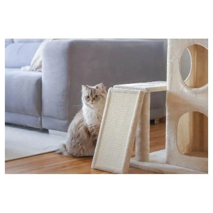 Kerbl Rascador para gatos ALE4018653387702, 100 cm, Suave, con Nicho de dos pisos 2