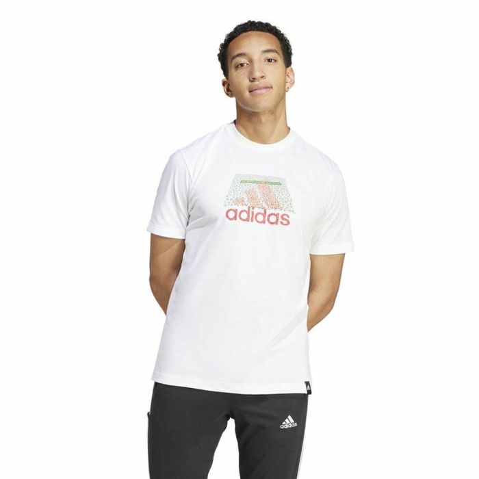 Camiseta de Manga Corta Hombre Adidas Codes Bos Graphic Blanco 4