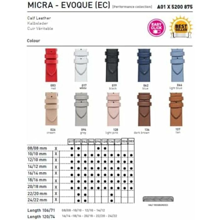 Correa para Reloj Morellato A01X5200875083CR18 18 mm 1 Correa para Reloj Morellato A01X5200875083CR18 18 mm 1