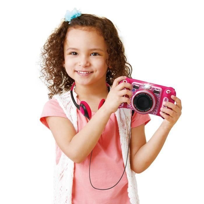 Cámara Digital Infantil Vtech Duo DX rose 1