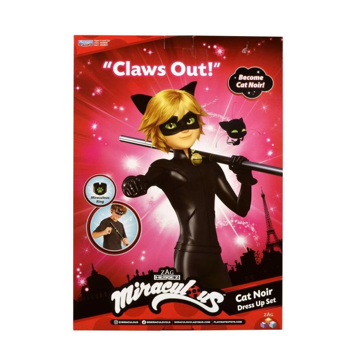 Disfraz para Niños Miraculous: Tales of Ladybug & Cat Noir Transformation Set - Cat Noir 4 Piezas Negro Multicolor 3 Disfraz para Niños Miraculous: Tales of Ladybug & Cat Noir Transformation Set - Cat Noir 4 Piezas Negro Multicolor 3
