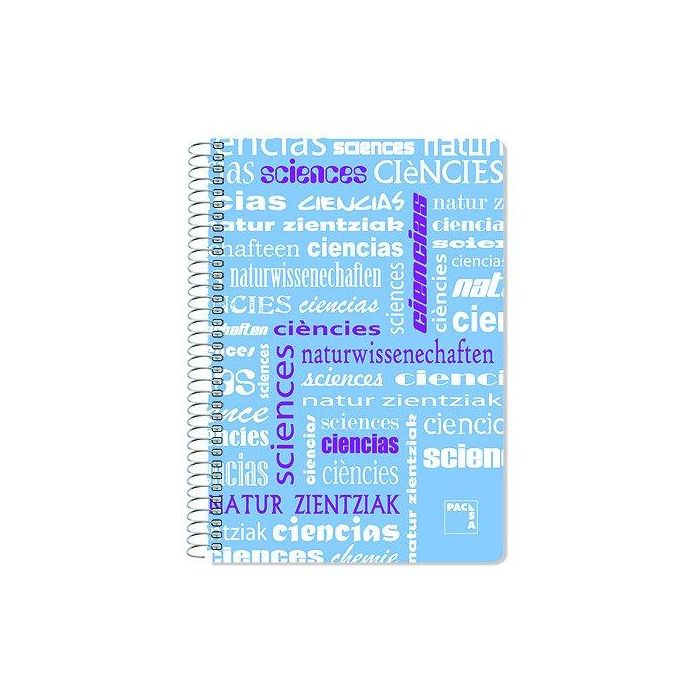 Bloc Pacsa Asignaturas Tapa Pp 4º 80H Cuadric.4X4 90G Ciencias (Set de 4)
