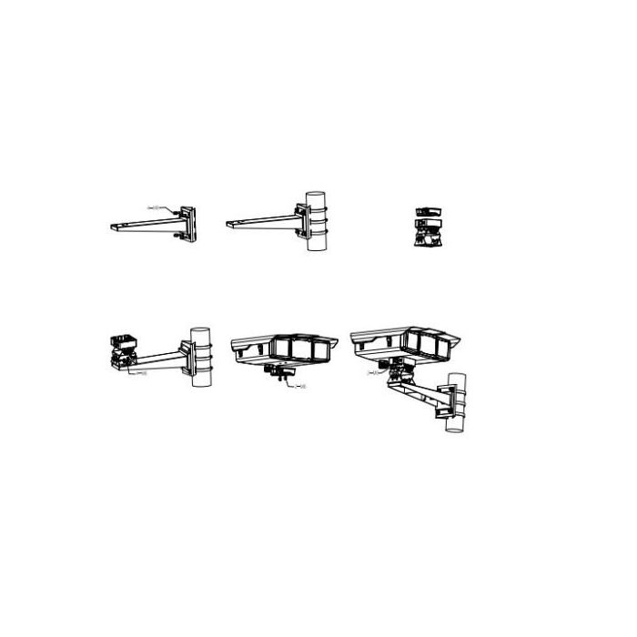 (3012) Dahua Soporte para Montaje En Pared de Acero, Hasta 30Kg 2 (3012) Dahua Soporte para Montaje En Pared de Acero, Hasta 30Kg 2