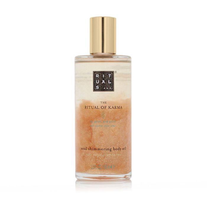 Rituals The Ritual of Karma Aceite Corporal Shimmering Hidratante Nutritivo Luminoso con Brillo Sutil 96% Natural 100 ml 1