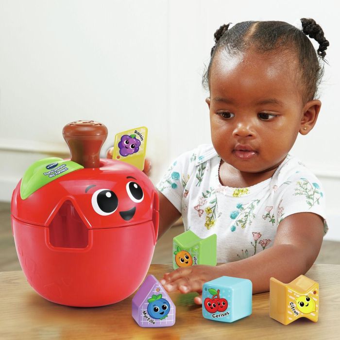 VTech Baby VT3417765646058 Tourni Apple of Formes - Juguete Clasificador de Formas para Bebés de Plástico Reutilizado 1