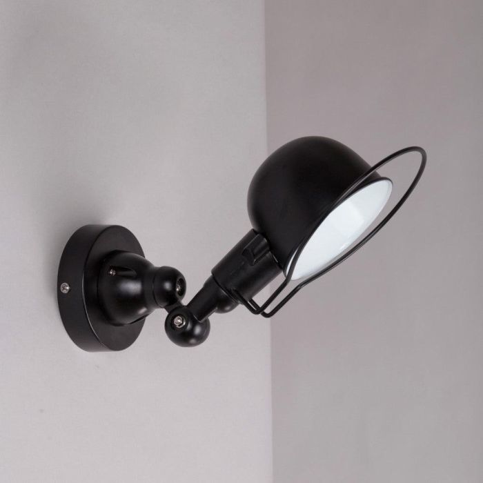 Neya SKD-W1023 Aplique de Pared Metal Amol, Diseño Retro Elegante para Interiores, Compatible Bombilla E27 LED