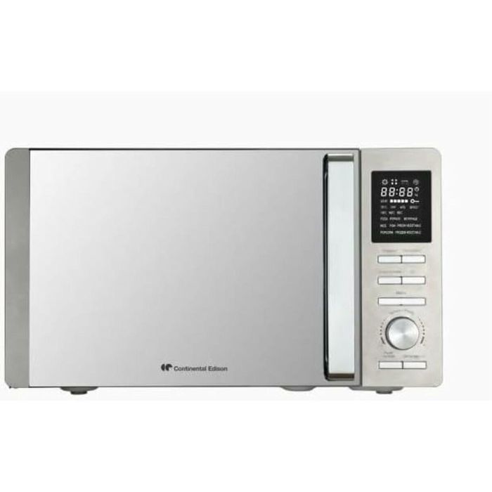 Microondas combinado - Continental Edison - Cemo25SG13S3 - Plata - 25 L - Puerta de espejo - 900 W - Grill 1000 W - Convección 1000 W 1 Microondas combinado - Continental Edison - Cemo25SG13S3 - Plata - 25 L - Puerta de espejo - 900 W - Grill 1000 W - Convección 1000 W 1