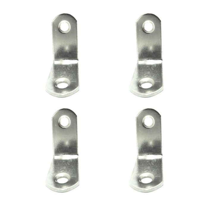 Edm Ángulo refuerzo an24, acero inoxidable, 30x30x16 mm, 4 unidades