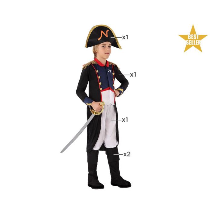 Disfraz Napoleon Niño Infantil 5-6 Años Disfraz Napoleon Niño Infantil 5-6 Años