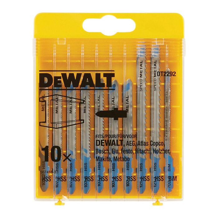 Dewalt Dt2292 - qz Hojas de sierra de calar para metal, set 10 uds. Equivalente Bosch T118A, T118G, T118EOF, T118B, T127D 0 Dewalt Dt2292 - qz Hojas de sierra de calar para metal, set 10 uds. Equivalente Bosch T118A, T118G, T118EOF, T118B, T127D 0