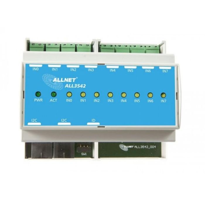 ALLNET MSR IO ALL3542 HUT / 8fach Kontakteingang m. Impulsverlängerung 1