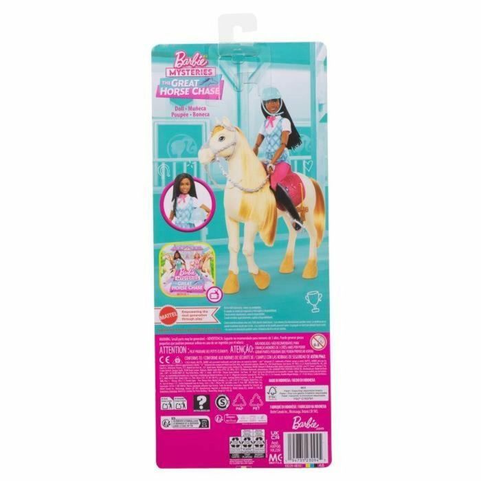 Barbie Muñeca Brooklyn HXJ39 Inspirada en Barbie Mysteries: La gran persecución del caballo 2
