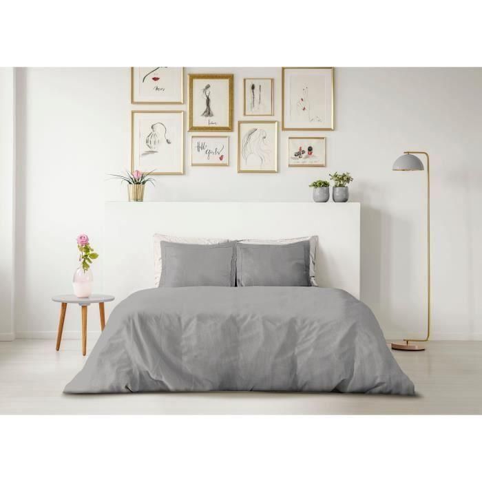 LOVELY HOME JUEGO NÓRDICO - 240x260 cm - 100% ALGODÓN - GRIS CLARO 1 LOVELY HOME JUEGO NÓRDICO - 240x260 cm - 100% ALGODÓN - GRIS CLARO 1