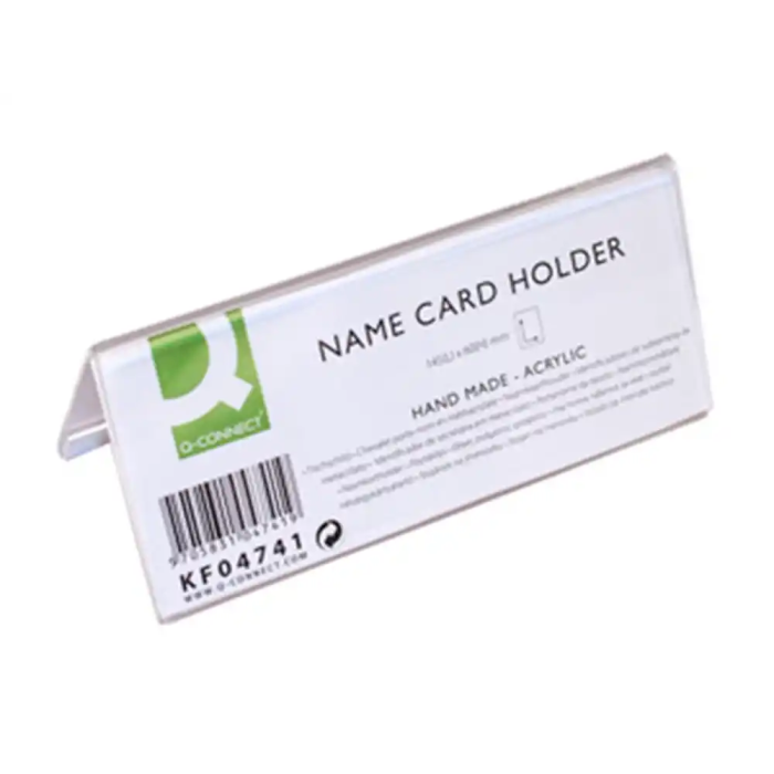 Q-connect Identificador sobremesa metacrilato 145x60 mm ref.5728 1 Q-connect Identificador sobremesa metacrilato 145x60 mm ref.5728 1