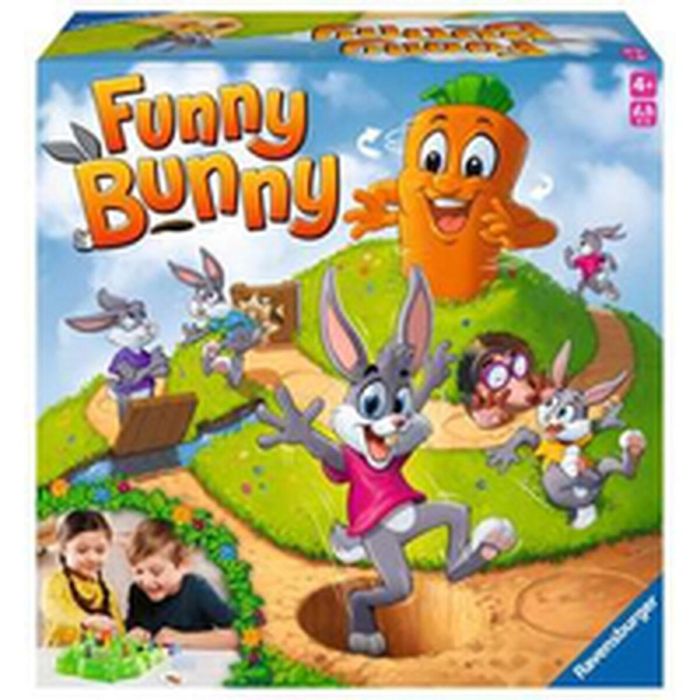 Ravensburger Funny Bunny Juego de Mesa Infantil - Evita el Puente Levadizo y la Verja, Cuidado con el Topo - Edad +4 Años 2