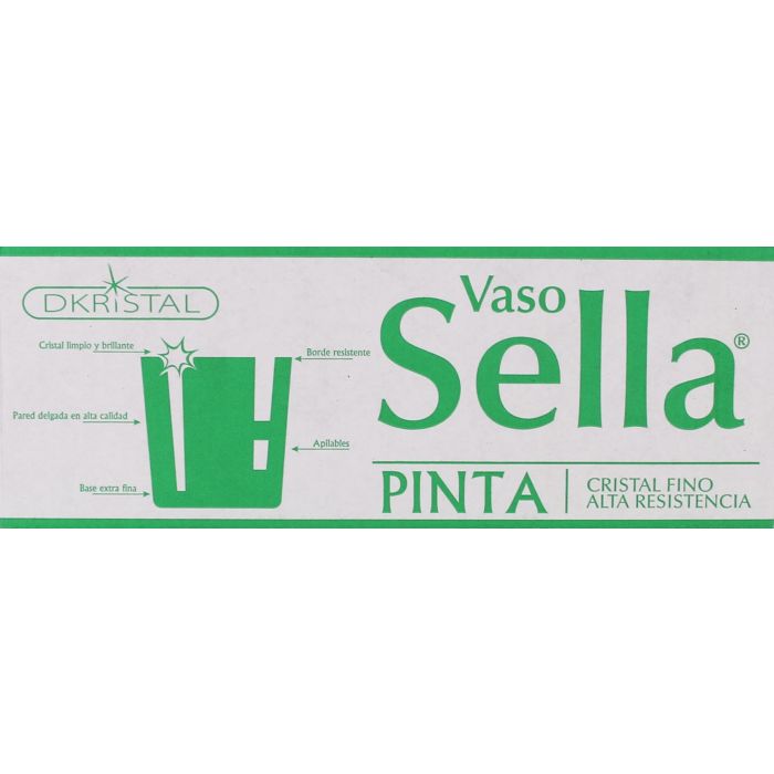Inde Set de 6 Vasos Pinta Sella de 350 ml (8 Cajas) 1