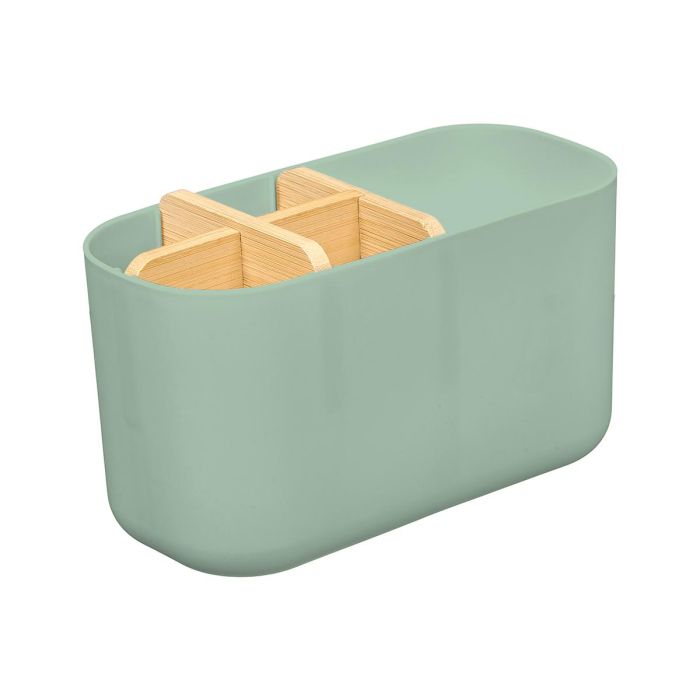 Berilo Organizador Plástico Bambú 5 Huecos Verde 17.8 x 10 x 8 cm 1 Berilo Organizador Plástico Bambú 5 Huecos Verde 17.8 x 10 x 8 cm 1